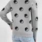 Patterned Drop Shoulder Sweater - Deals DejaVu