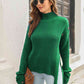 Decorative Button Slit Sweater - Deals DejaVu