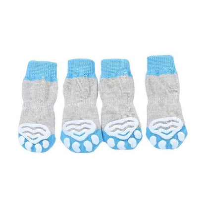 4pcs Anti-skid Cat Dog Shoes - Soft Knit Pet Dog Shoes Small Dog - Paw Care (2U75)