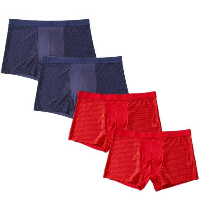 4pcs/Lot Panties Men's Underwear Boxers - Underpants Shorts Large Size Boxers (TG6)(F92)