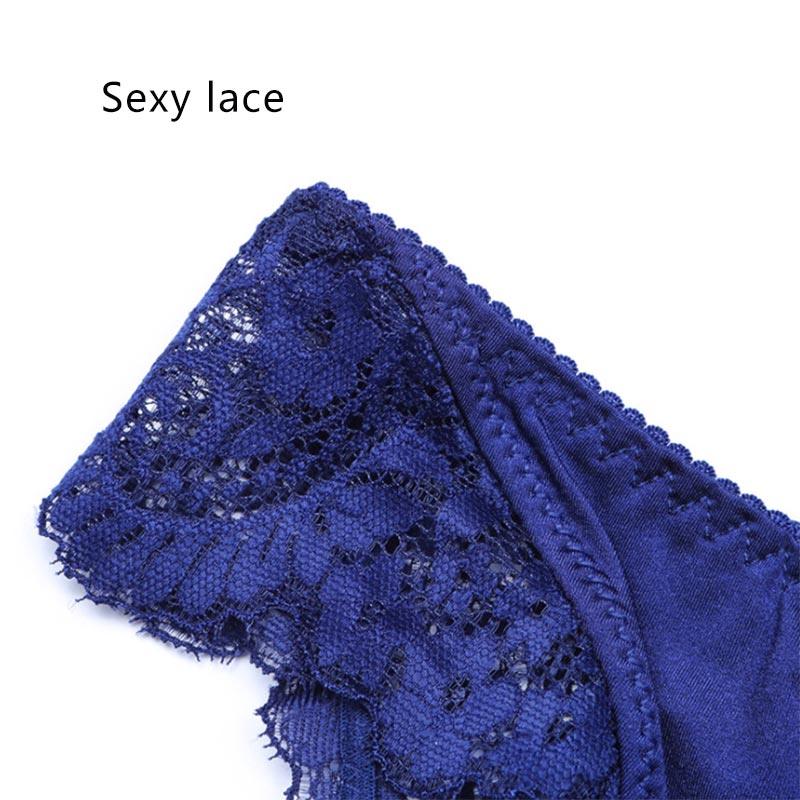 Cute 4pcs Women Lace Underwear - Sexy Transparent Mesh Panties - Seamless Briefs Breathable (TSP4)