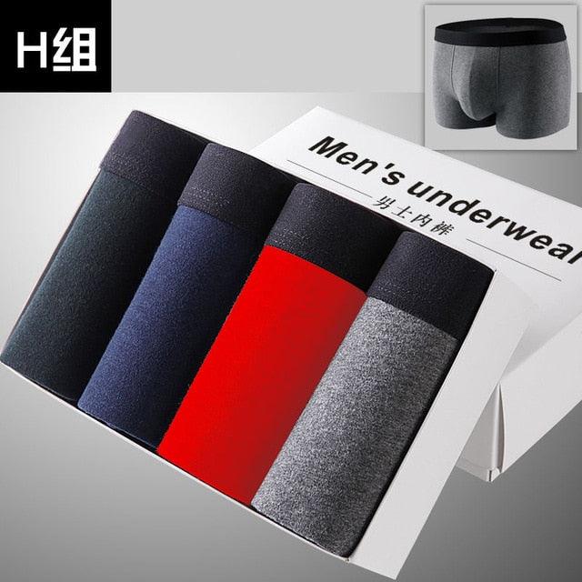 Great 4pcs/lot Men's Underwear - Breathable Boxer (D9)(TG6)