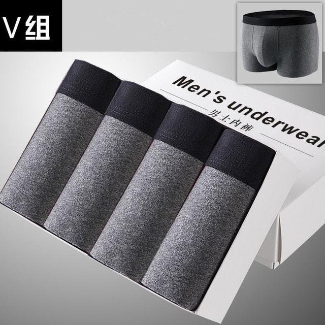 Great 4pcs/lot Men's Underwear - Breathable Boxer (D9)(TG6)
