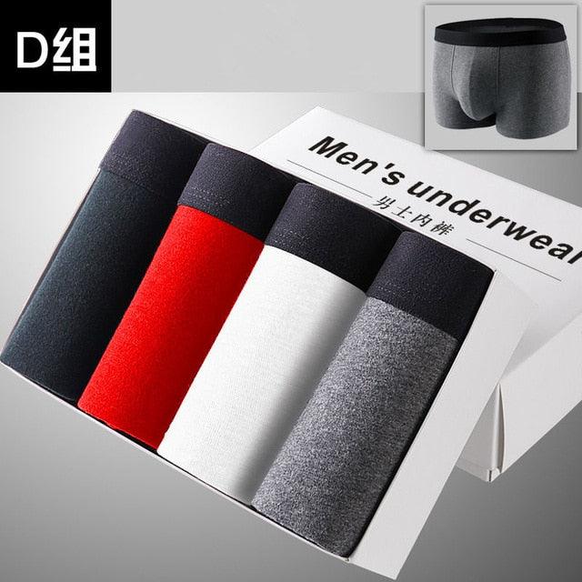 Great 4pcs/lot Men's Underwear - Breathable Boxer (D9)(TG6)