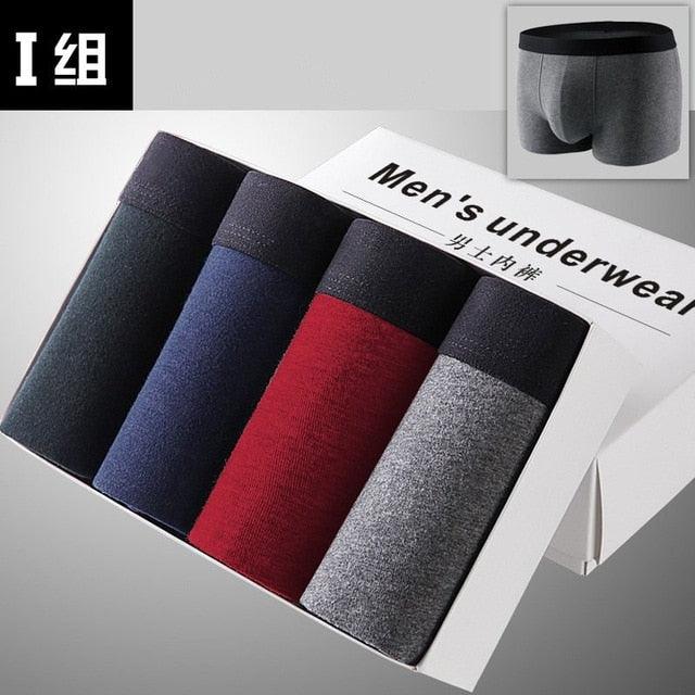 Great 4pcs/lot Men's Underwear - Breathable Boxer (D9)(TG6)