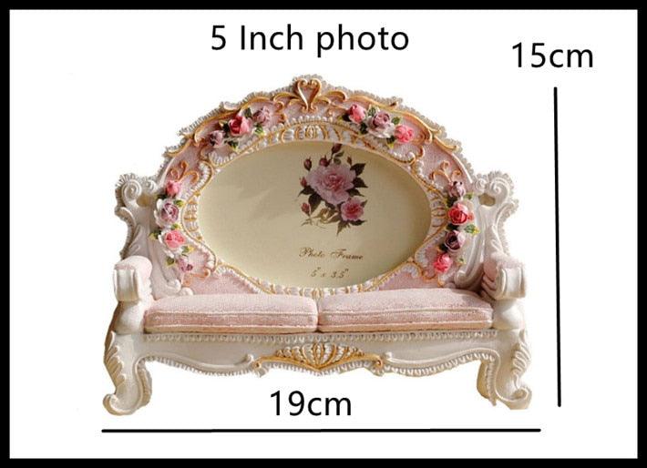 5 Inch Decorative Frame Pink Photo Frames For Picture Cute Desk Decoration Funny Gifts For Friend (AD3)1