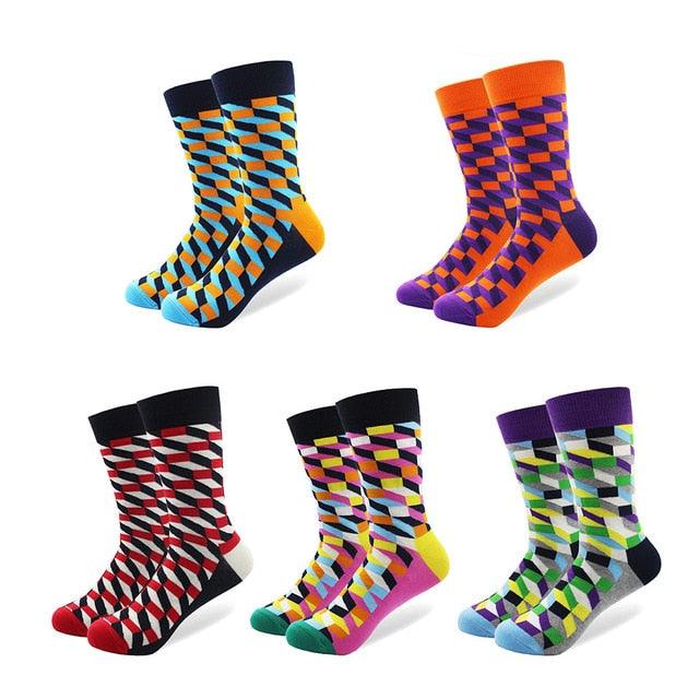 Great Trending 5 Pairs/lot Colorful Cotton Socks (3WH1)(2WH1)(F31)
