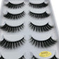5 pairs false eyelashes make up natural long lashes mink eyelashes 3d eyelashes (M2)(1U86)