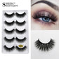 5 pairs mink lashes false eyelashes natural fake lashes 3d mink eyelashes 3d lashes (M2)(1U86)