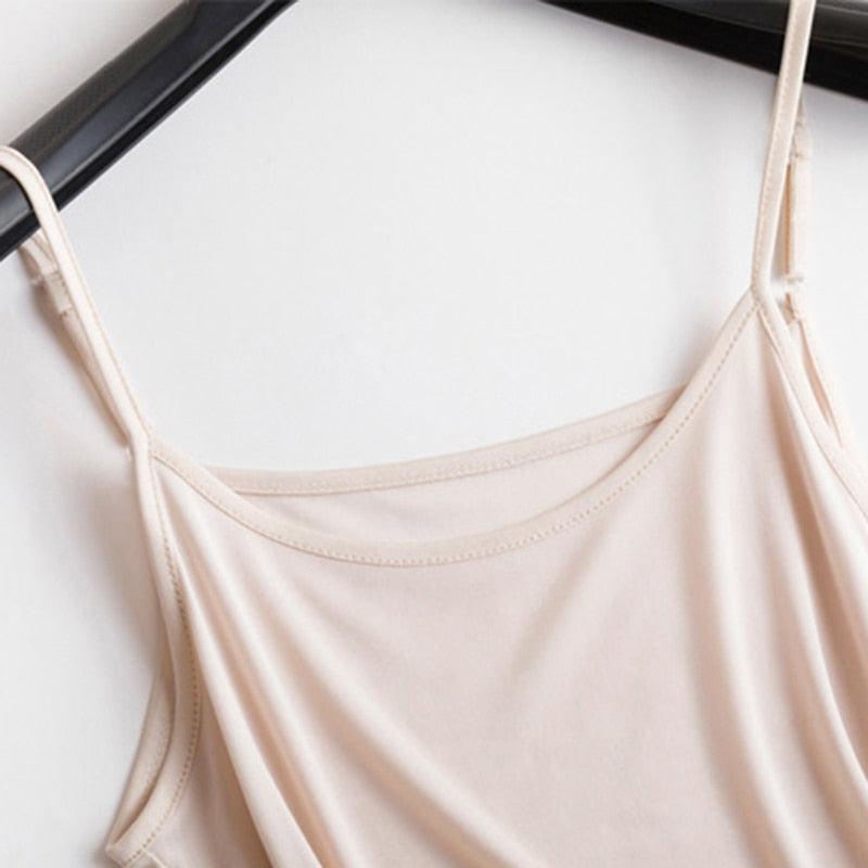 50% Natural Silk Tops -Plus Size Camisoles - Lingerie Sexy Top - Women Tank Top (TB3)(F19)