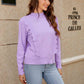 Round Neck Long Sleeve Sweater - Deals DejaVu