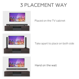 50W 100cm HiFi Detachable Wireless bluetooth Soundbar Speaker 3D Surround Stereo Subwoofer (HA5)(1U57)