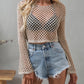 Openwork Flare Sleeve Cropped Cover Up (TB11D) T - Deals DejaVu