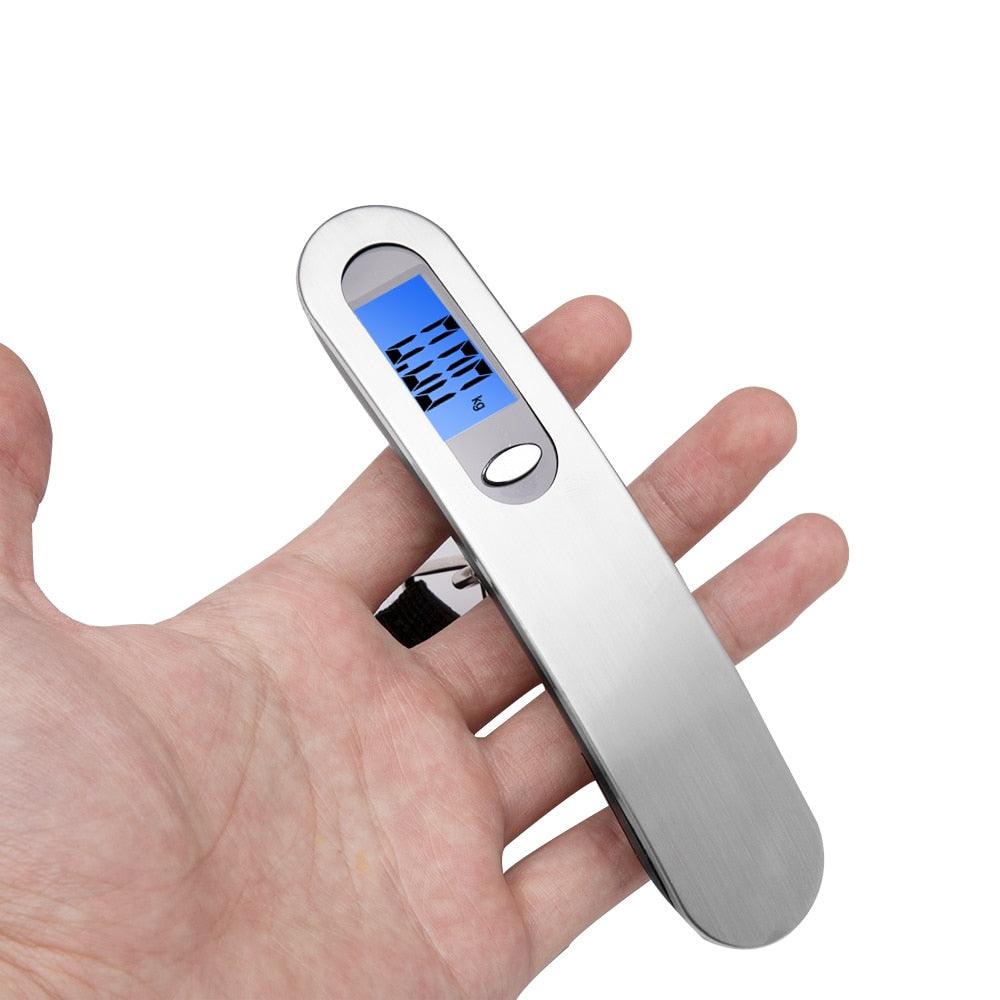 Great 50kg x 10g Digital Luggage Scale - Stainless Steel Portable Electronic Scale Balance suitcase (D79)(LT6)