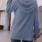 Half Button Up Drawstring Hoodie