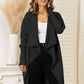 Long Sleeve Open Front Longline Cardigan - Deals DejaVu