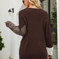 Color Block Round Neck Sweater