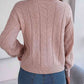 Cable-Knit Turtleneck Sweater