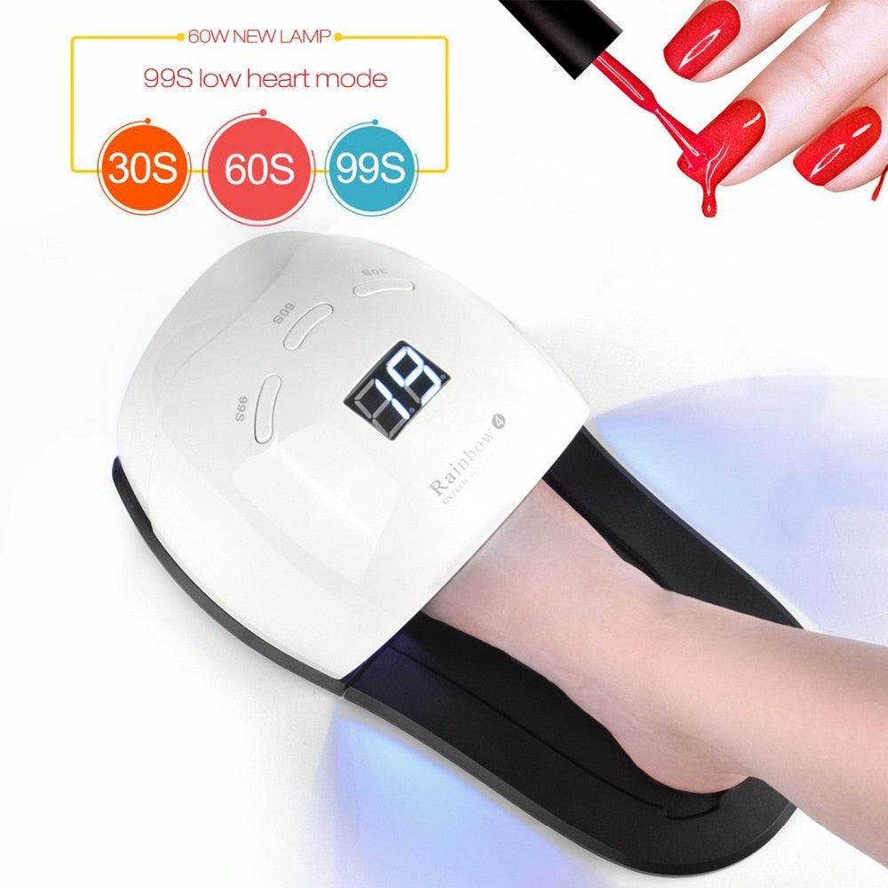 54W LED/UV Nail Dryer 2 IN 1 Gel Polish Curing Lamp Manicure Nail Art Tool Drying Fingernail (N3)(1U85)