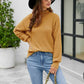 Turtleneck Dropped Shoulder Sweater