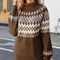 Turtleneck Lantern Sleeve Sweater - Deals DejaVu