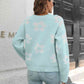 Floral Dropped Shoulder Sweater