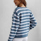 Woven Right Striped Button Front Cardigan