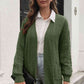 Open Front Longline Cardigan with Pockets