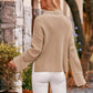 Mock Neck Drop Shoulder Sweater - Deals DejaVu