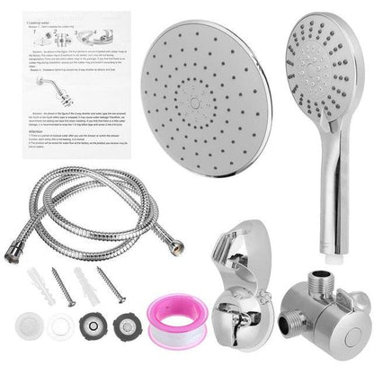 5PCS/Set Shower Set Shower Head Shower Tube Shower Wall Holder Stainless Steel Rustproof ABS Shower Kit (D65)(B&3)(1U65)