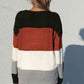 Striped Rib-Knit Pullover Sweater - Deals DejaVu