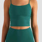 Gathered Detail Cropped Sports Cami