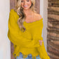 Frayed Hem Dropped Shoulder Sweater - Deals DejaVu