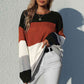 Striped Rib-Knit Pullover Sweater - Deals DejaVu