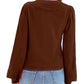 Collared Long Sleeve Button Down Cardigan - Deals DejaVu