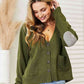 Heimish Full Size Long Sleeve V Neck Button Down Cardigan - Deals DejaVu