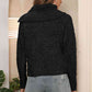 Asymmetrical Neck Long Sleeve Pullover Sweater - Deals DejaVu