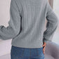 Johnny Collar Drop Shoulder Sweater
