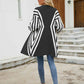 Woven Right Two-Tone Open Front Fuzzy Longline Cardigan - Deals DejaVu