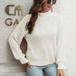 Dropped Shoulder Rib-Knit Sweater