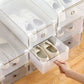 5pc Transparent shoe box storage shoe boxes thickened dustproof storage box shoes organizer superimposed-combination shoe cabinet (1U67)(AK9)(F67)
