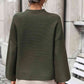 Mock Neck Dropped Shoulder Pullover Sweater
