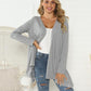Floral Open Front Long Sleeve Cardigan