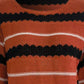 Striped Round Neck Long Sleeve Sweater