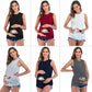 Trending Funny Printed Maternity Belly T Shirt - Summer Sleeveless Tank - Vest T-shirt Clothes - Pregnancy Tees Tops (D4)(Z1)