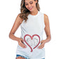 Lovely Funny LOVE Baby Printed Maternity Shirt - Sleeveless Vest Tank Tops - Pregnant Women Summer Casual Pregnancy Tees(Z1)(F4)
