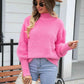Turtle Neck Long Sleeve Pullover Sweater