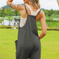 Double Take Full Size Sleeveless V-Neck Pocketed Jumpsuit
