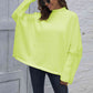 Loose Hem Plain Sweater - Deals DejaVu