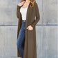 Basic Bae Full Size Open Front Long Sleeve Cover Up